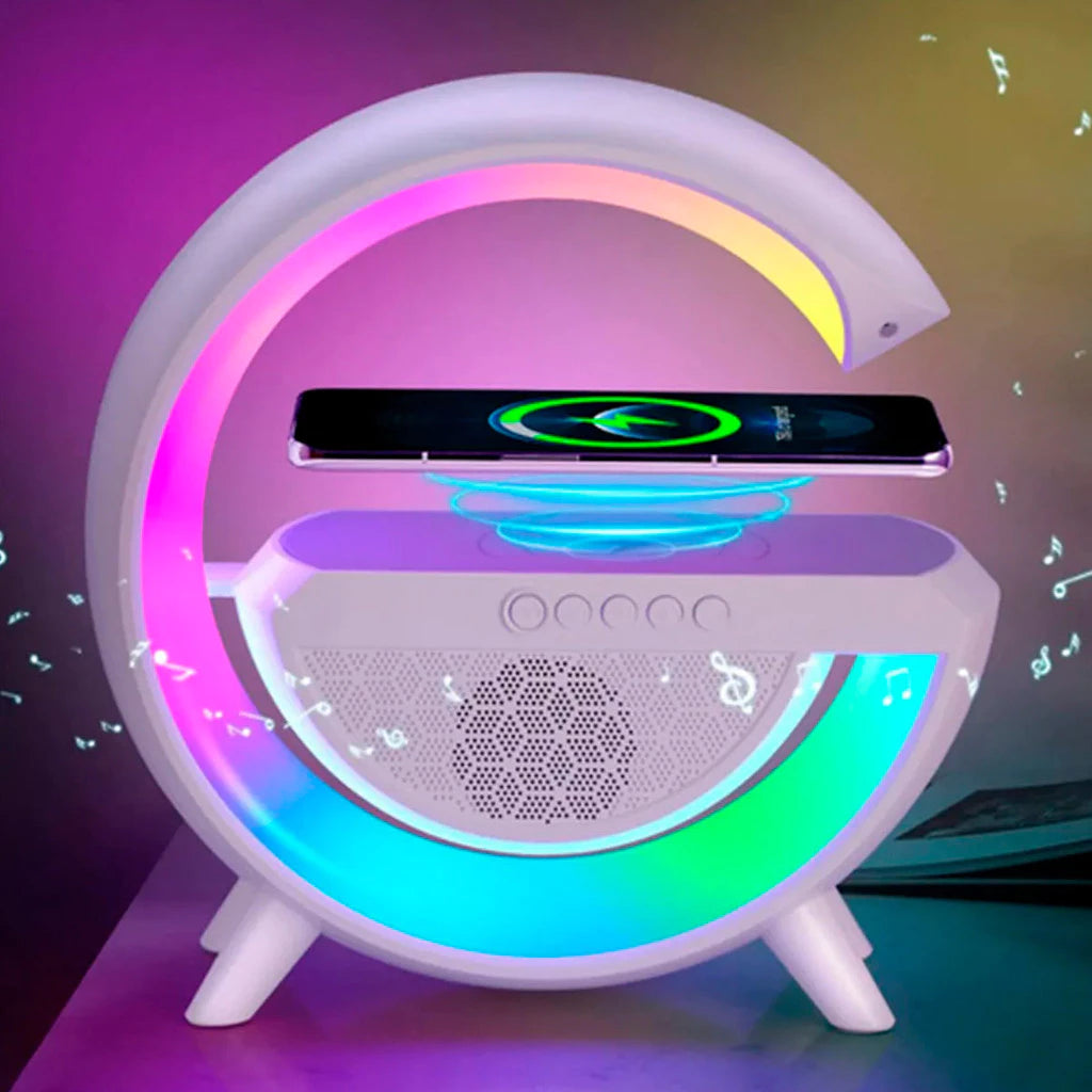 Lámpara G 3 en 1 - Altavoz Bluetooth y Cargador Inalámbrico