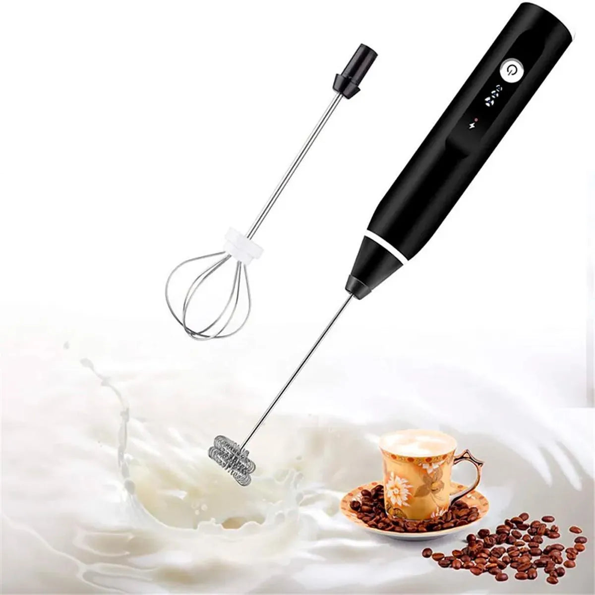 Espumador y Batidor Eléctrico 2 en 1