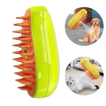 SteamCare™ Avelon – Cepillo de Vapor para Mascotas que Limpia, Masajea y Elimina el Pelo