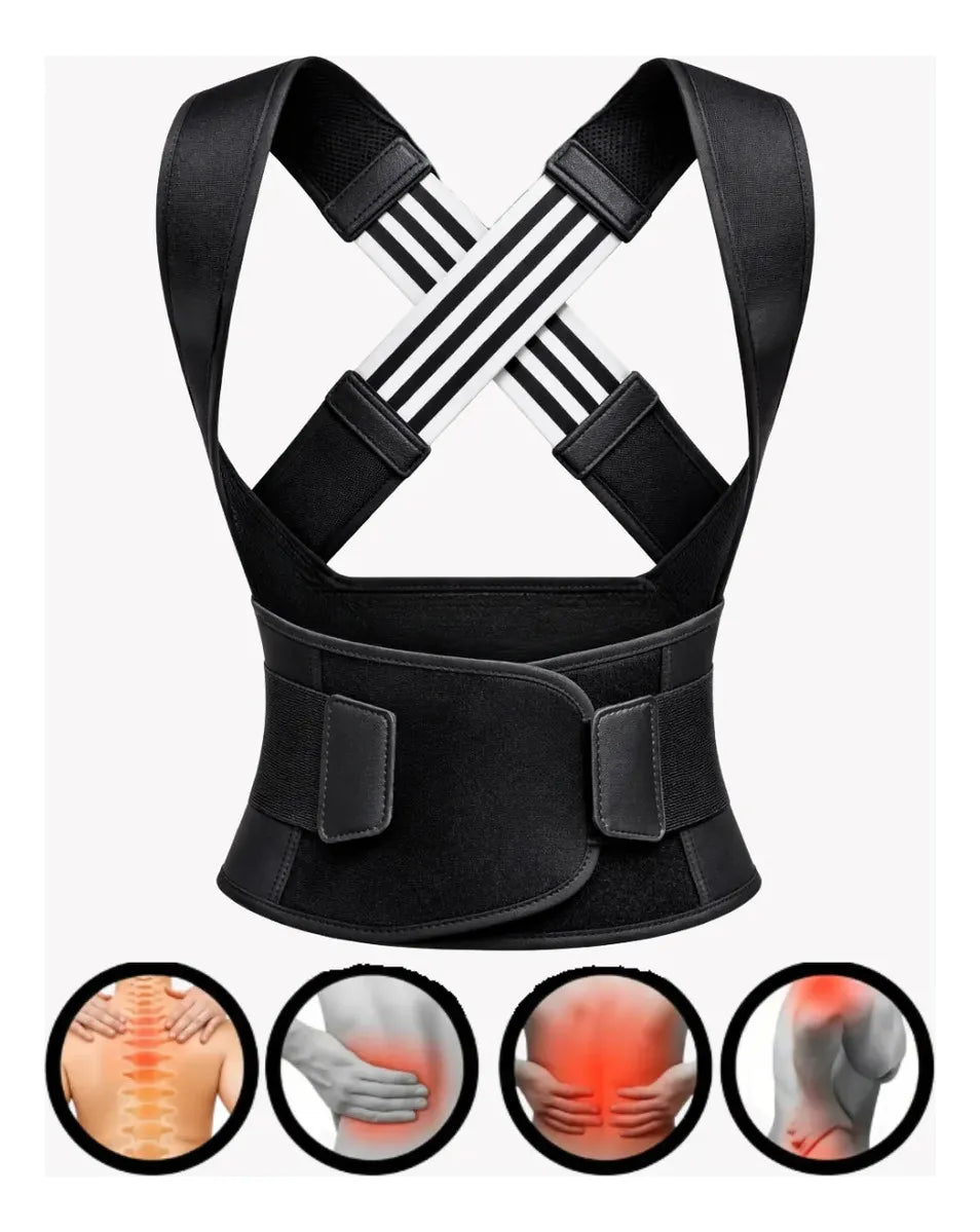 Corrector de Postura Ergonómico Ajustable – Comodidad y Soporte Diario