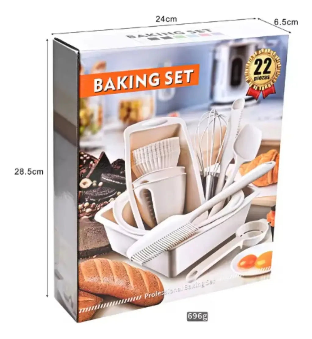 Set de Utensilios de Cocina de Silicona 22 Piezas – Completo, Práctico y Multifuncional